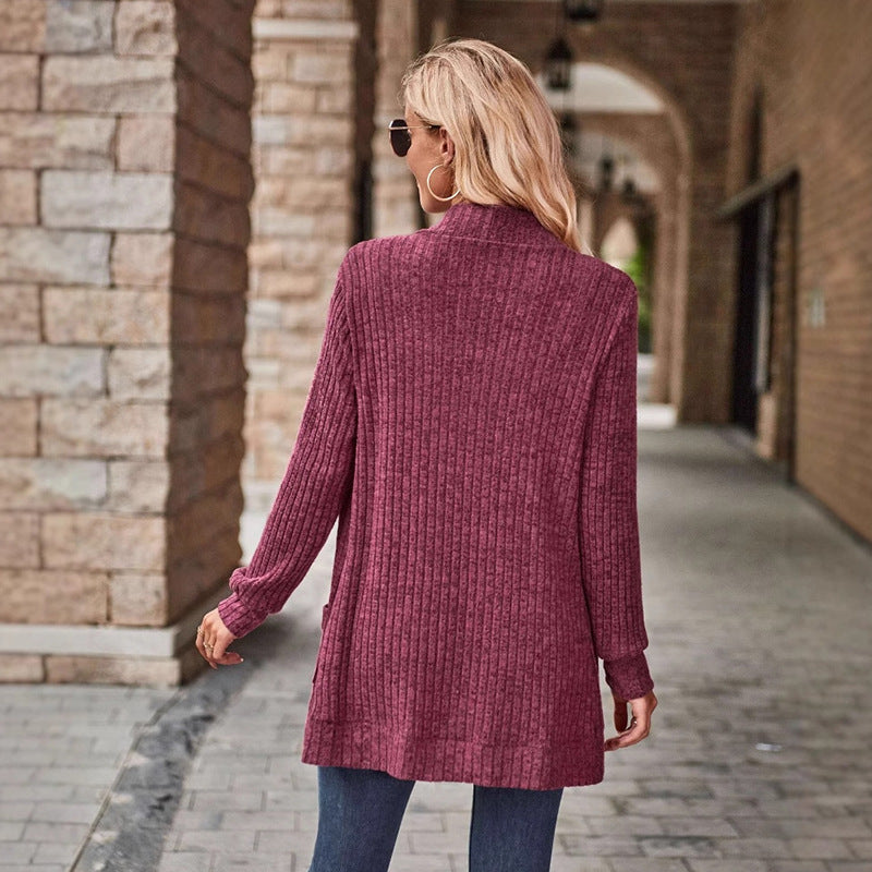 LUCILLE™ - Cardigan léger à manches longues et ouvert à l'avant