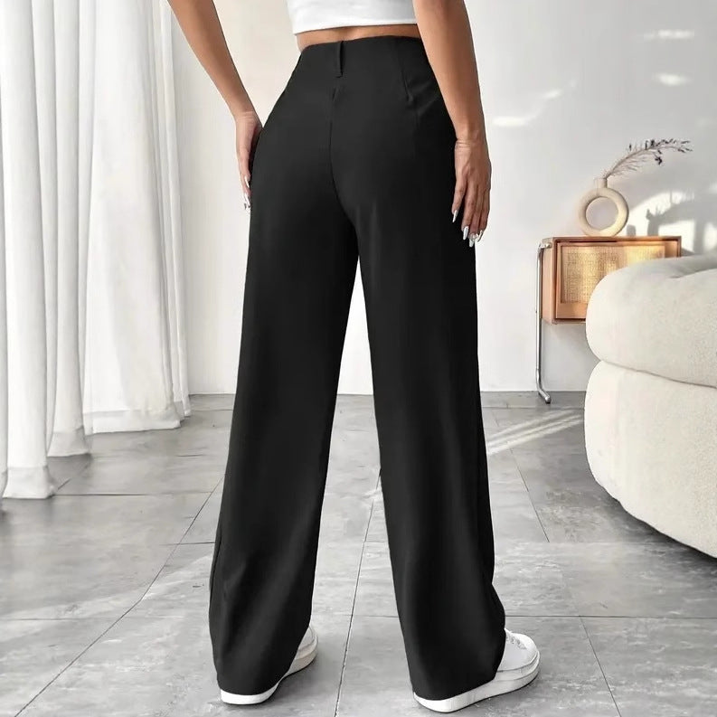 TURNI™ - Pantalons amples taille haute décontractés