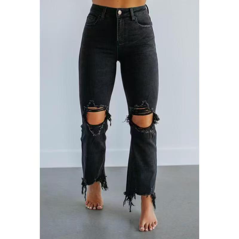 TALA™ – Jeans déchirés slim-fit délavés décontractés