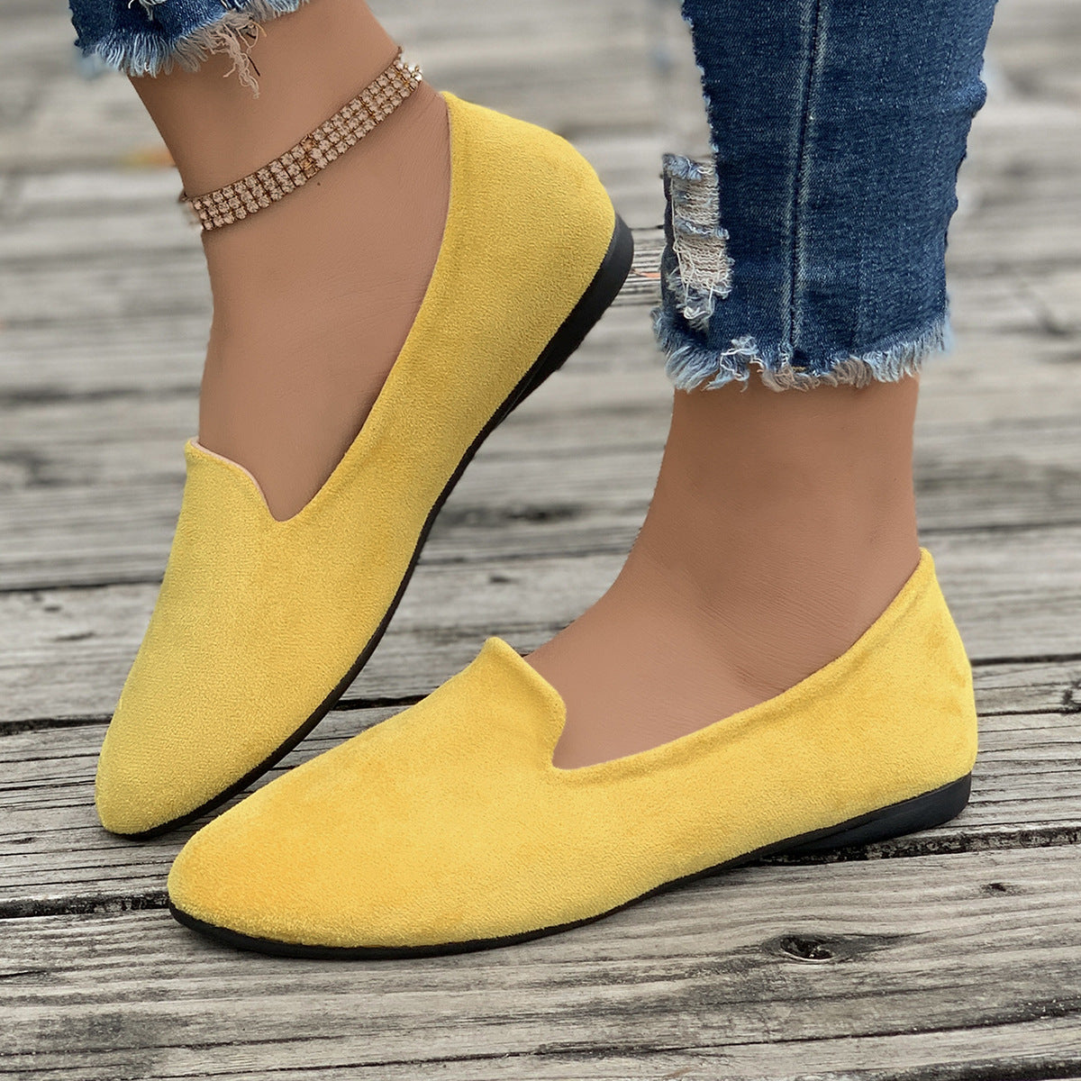 JANELLE™ – Ballerines Pointues Décontractées et Confortables