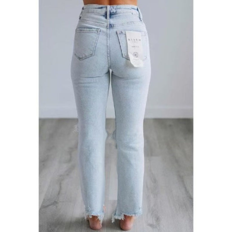 TALA™ – Jeans déchirés slim-fit délavés décontractés