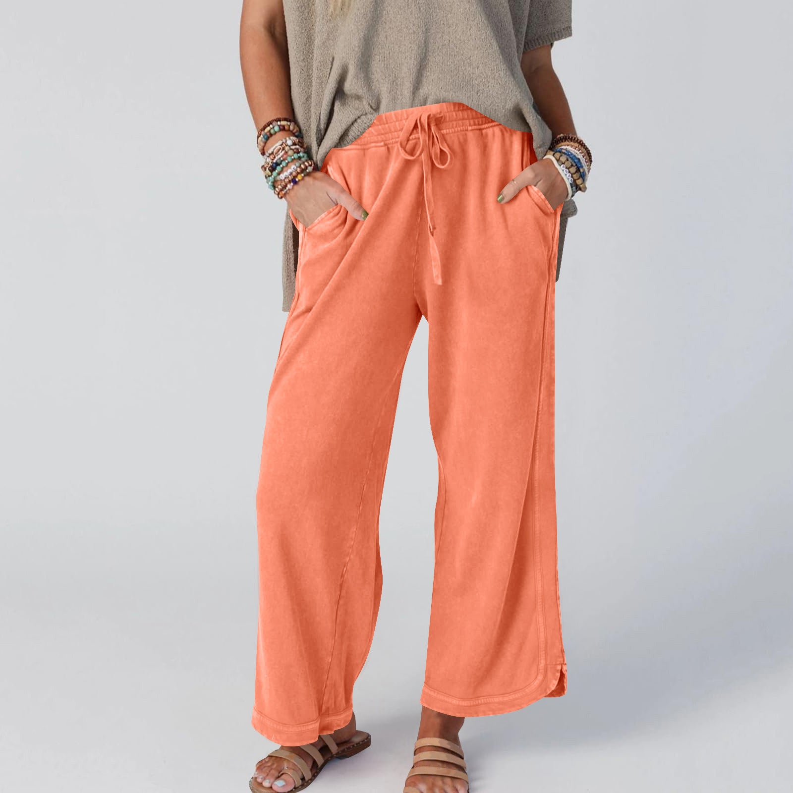 CHIPY™ - Pantalon Vintage Large Taille Haute