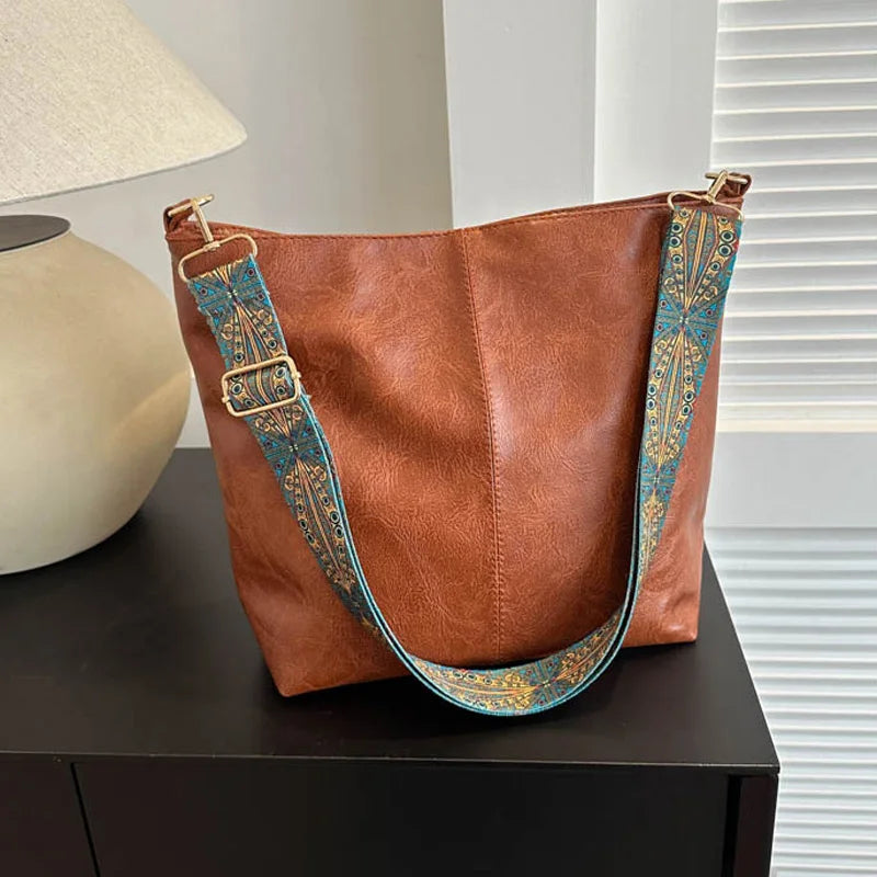 Chelsey - Sac Bandoulière en Cuir Vintage