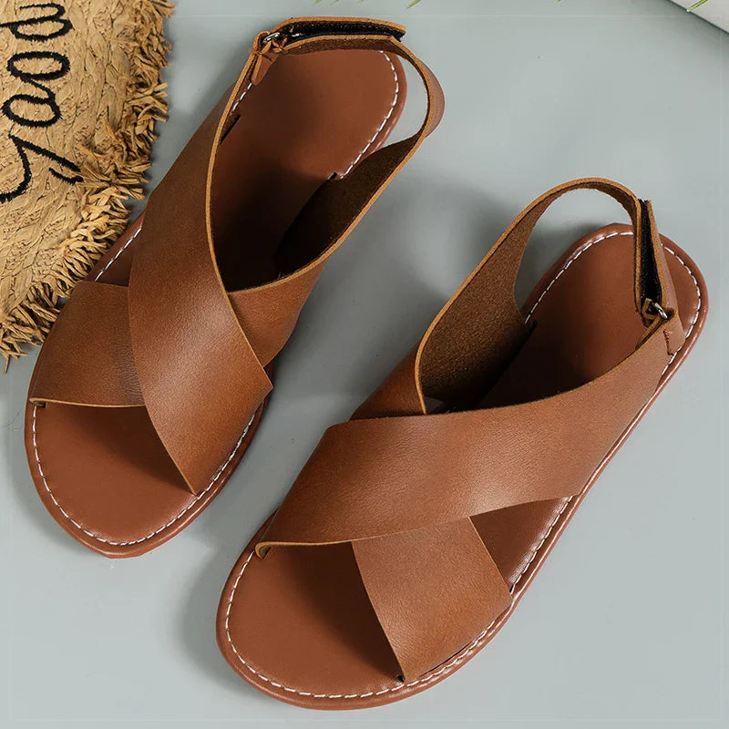 TANYA™ – Sandales plates élégantes à croix