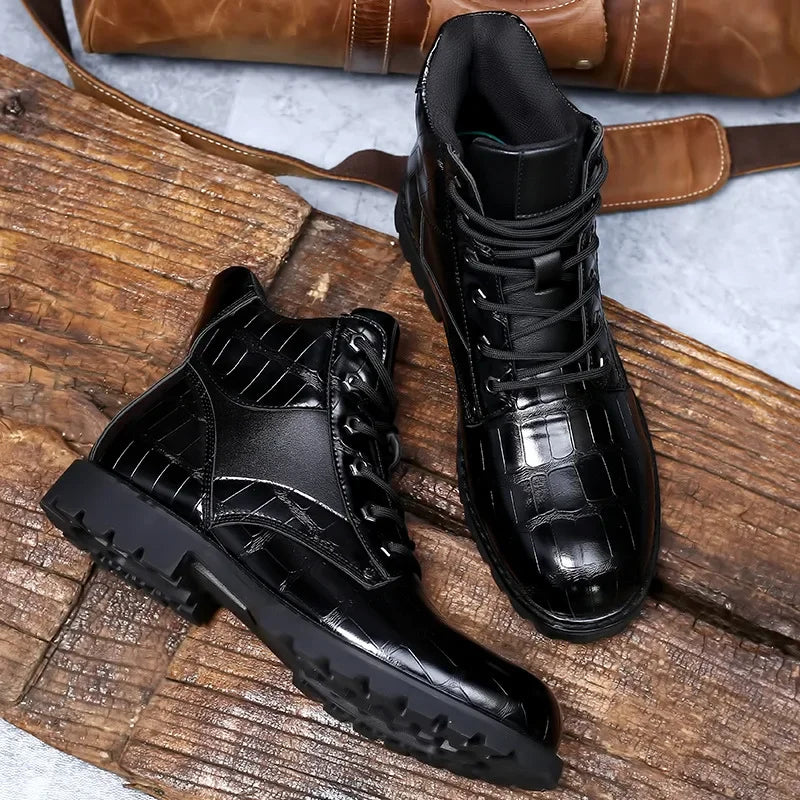 Rendell™ | Bottes en Cuir de Crocodile