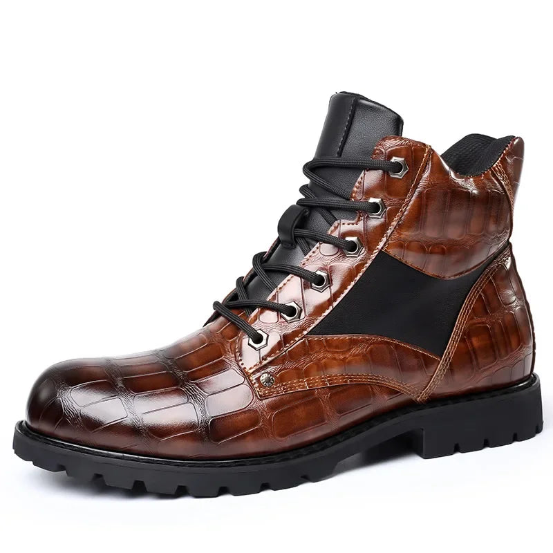 Rendell™ | Bottes en Cuir de Crocodile
