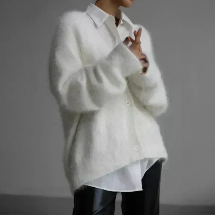ADELE™ - Cardigan en Mohair Flou