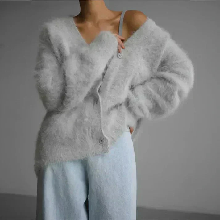 ADELE™ - Cardigan en Mohair Flou