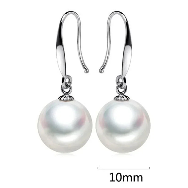 Perlen Tropfen Charm Ohrringe