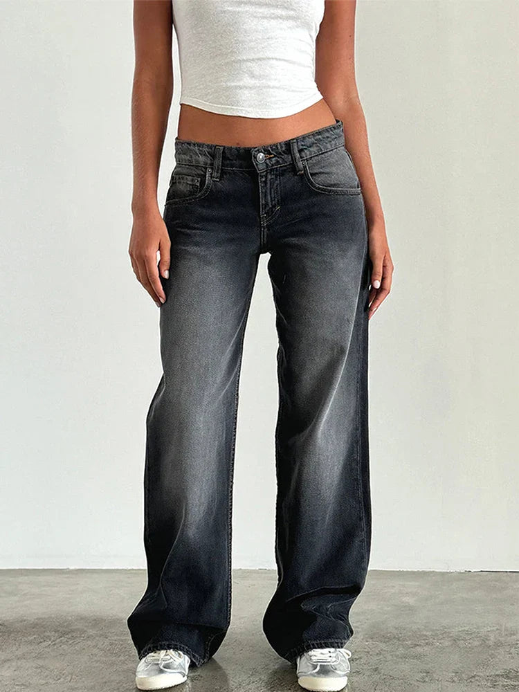 SYLVAINE™ – Jean Baggy Vintage Décontracté