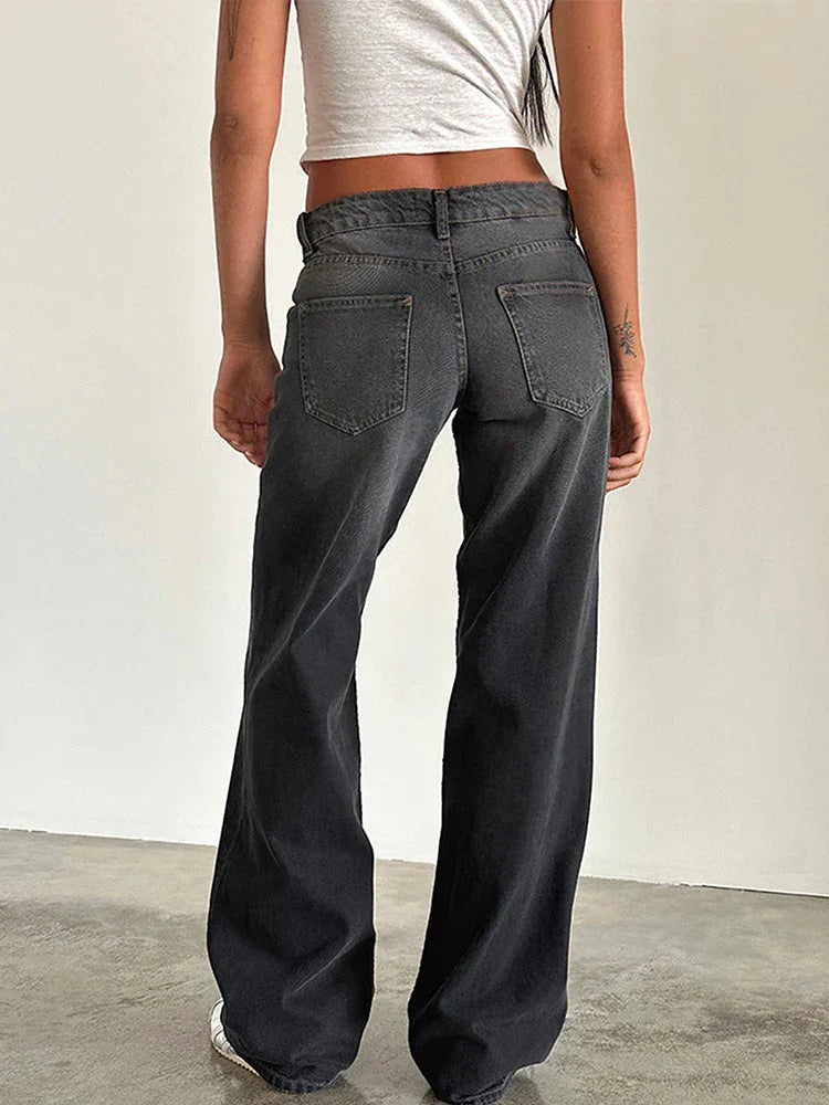 SYLVAINE™ – Jean Baggy Vintage Décontracté