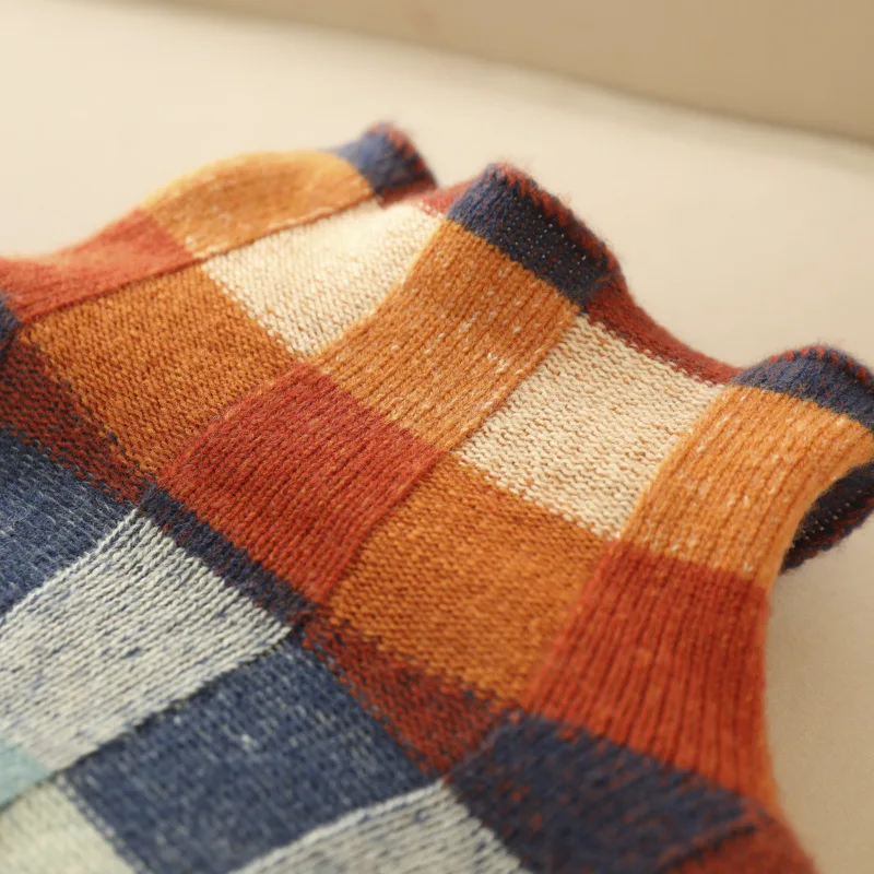 MIA™ - Pull à carreaux inspiré du rétro