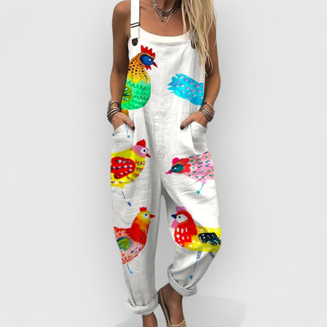 Amabel | Vintage Wide-Leg Jumpsuit