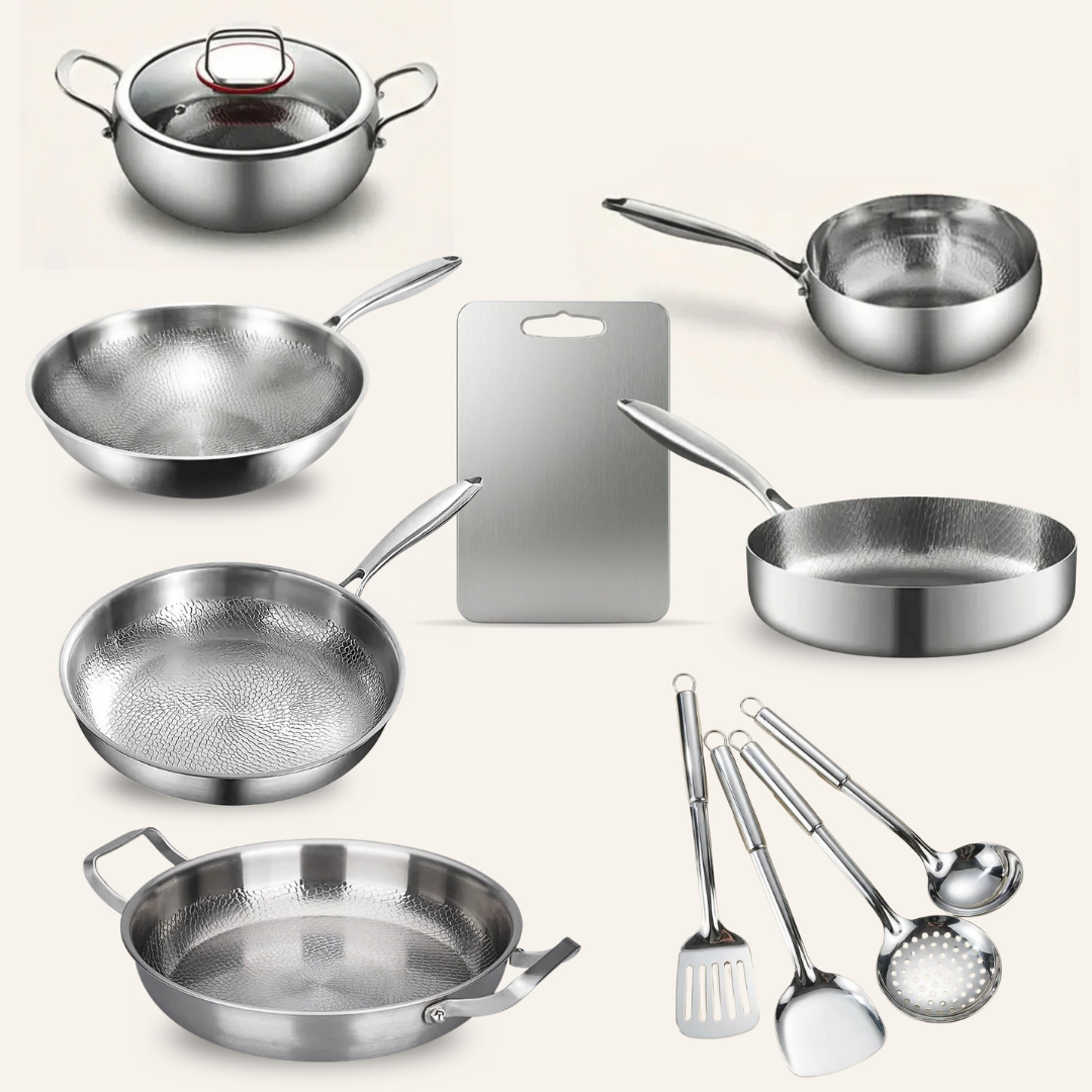Ensemble de Cuisine Ultime en Titane Smith