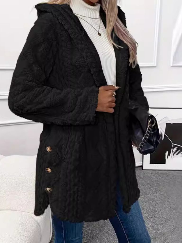 VESTE CARDIGAN À CAPUCHE LAURA