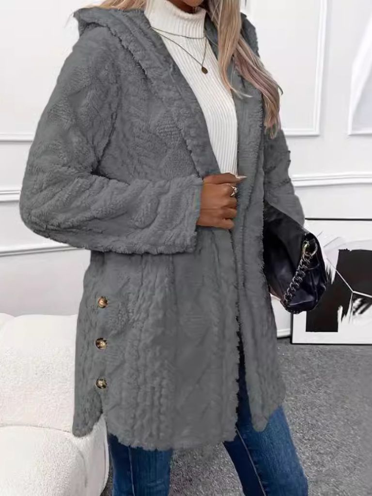 VESTE CARDIGAN À CAPUCHE LAURA