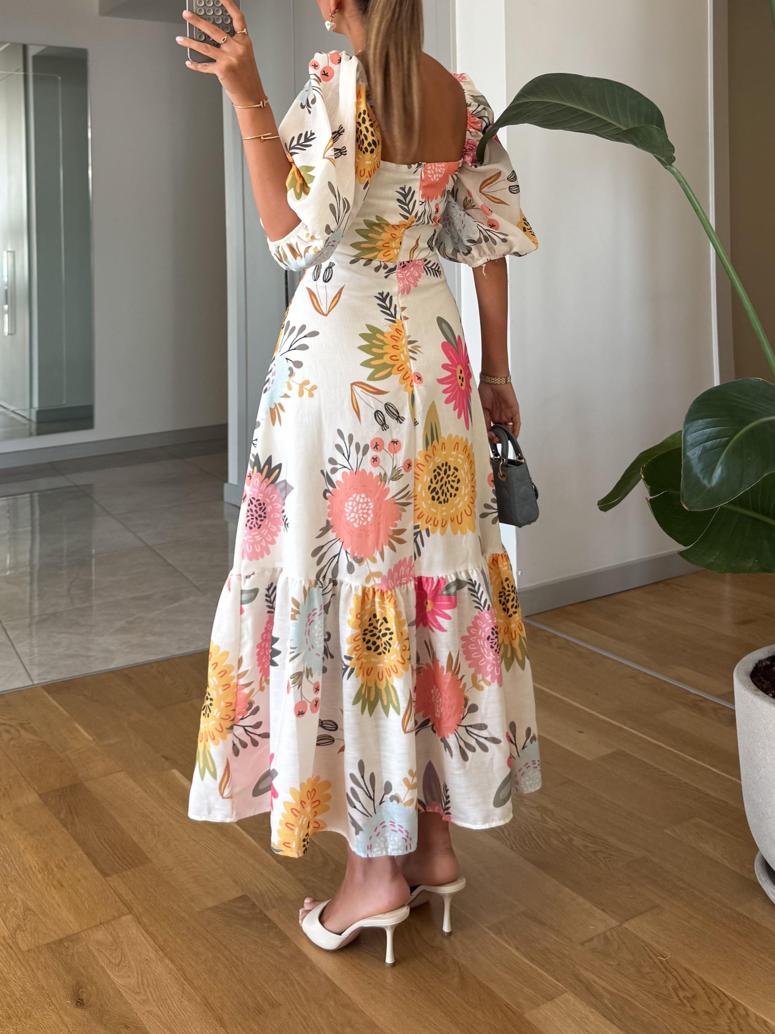 SAVINÉ™ | Robe Élégante avec Décolleté Carré