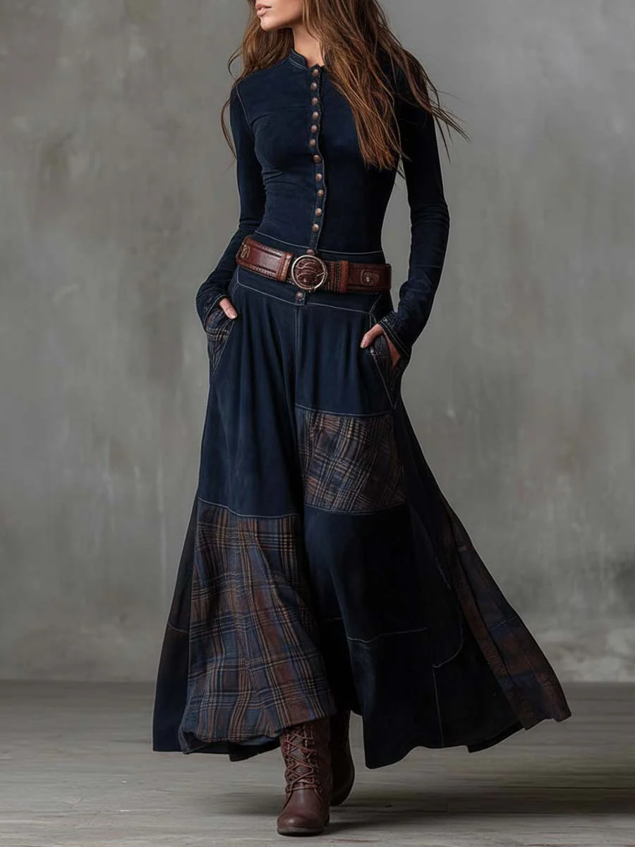 Michelle | Robe en Suède avec Ceinture