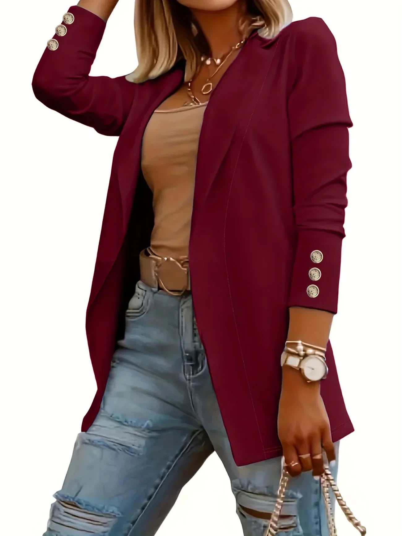 EMMA™ - Veste Chic à Devant Ouvert