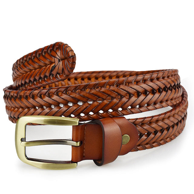 Henri™ | Ceinture en Cuir Tressé Élégante