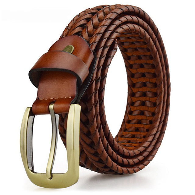 Henri™ | Ceinture en Cuir Tressé Élégante