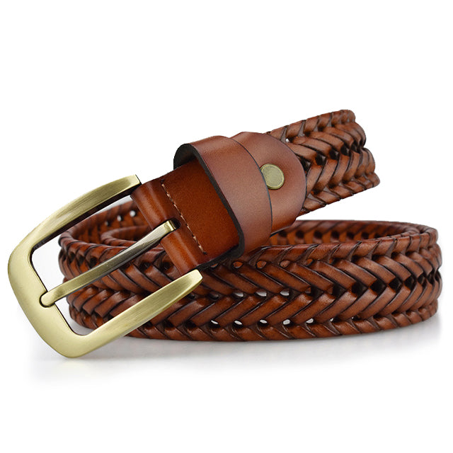 Henri™ | Ceinture en Cuir Tressé Élégante