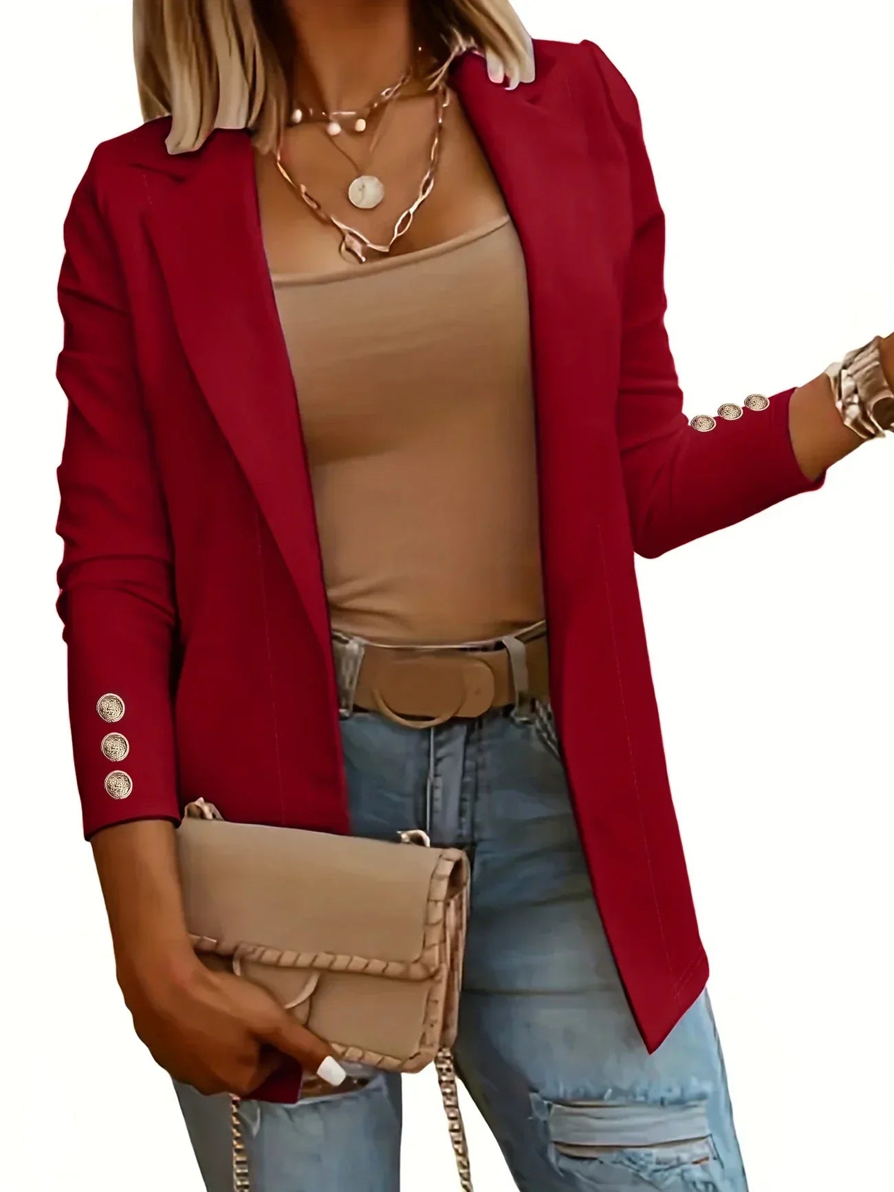 EMMA™ - Veste Chic à Devant Ouvert