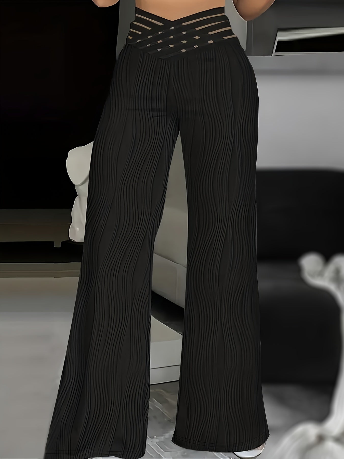 Emma | Pantalon Taille Haute Croisé