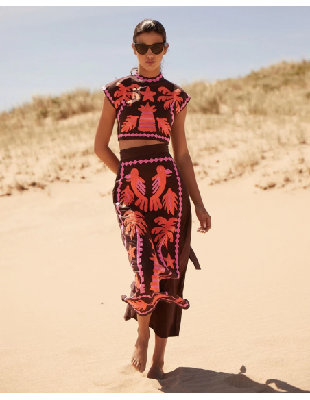 Katia - Top and Printed Skirt Set