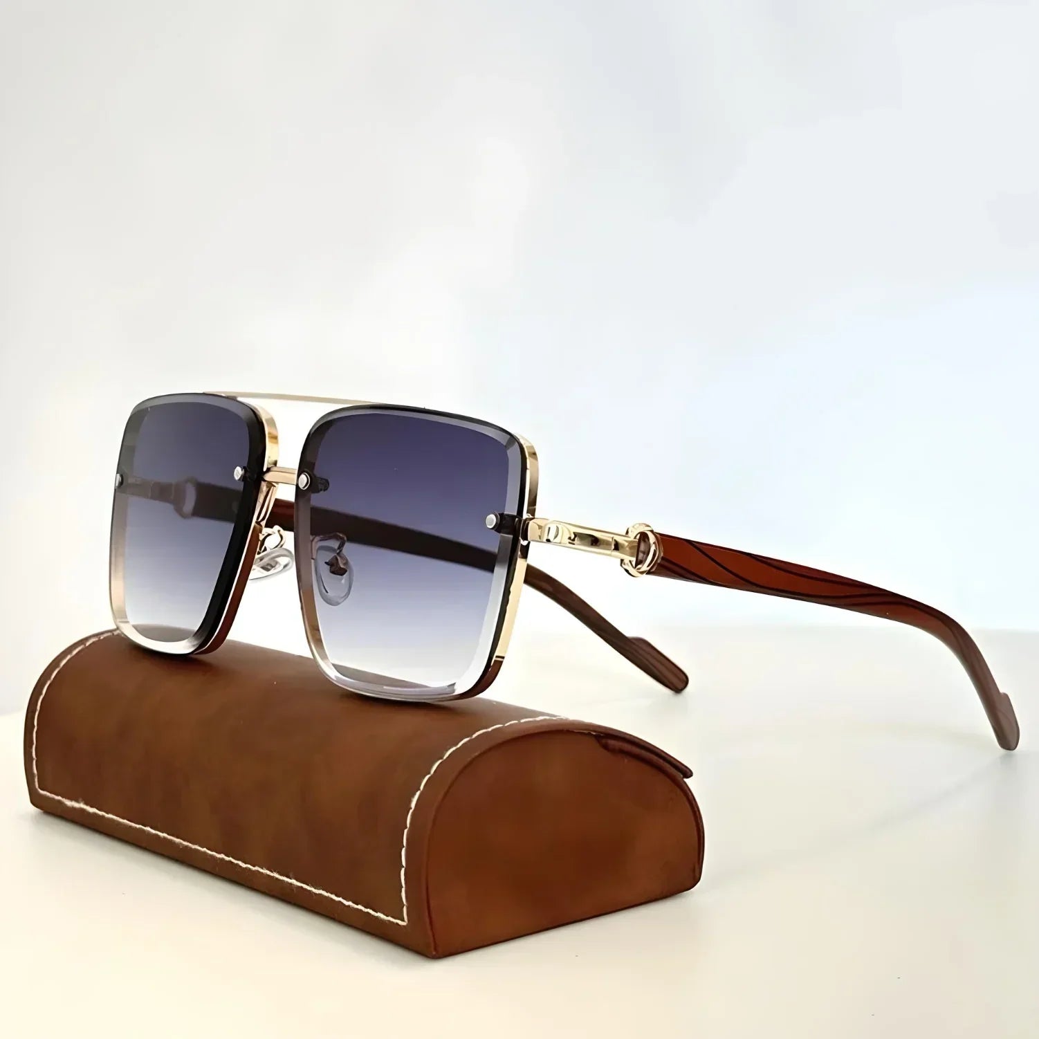 Marcello — Lunettes de soleil en métal et bois