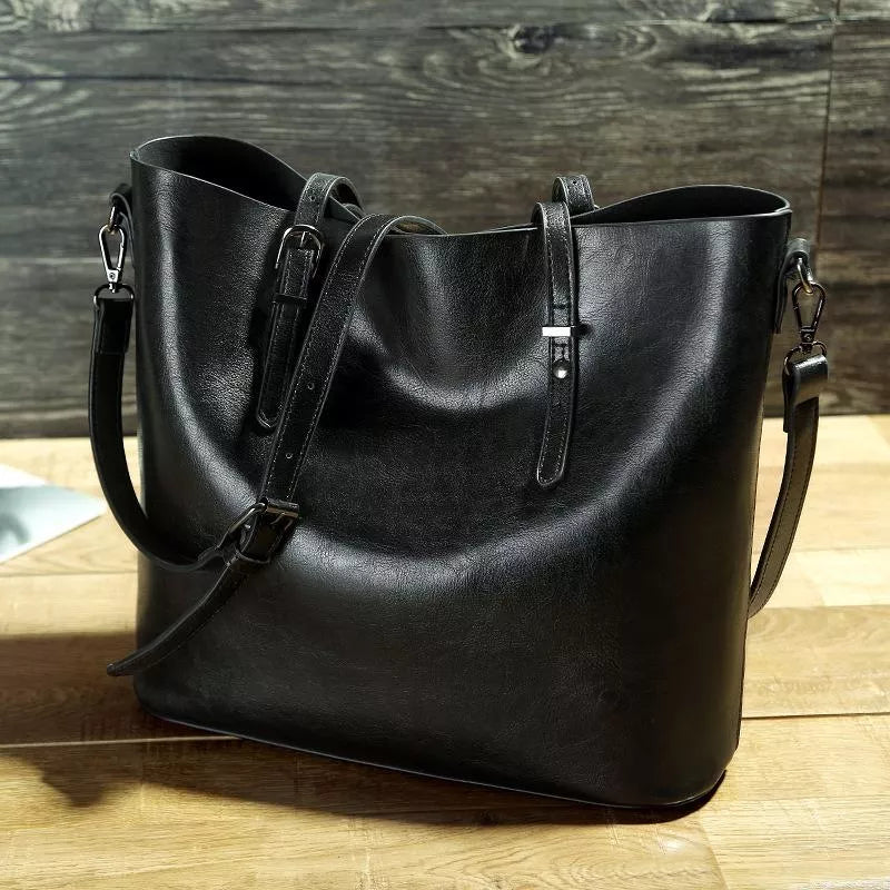 Nicole - Sac à bandoulière en cuir vintage