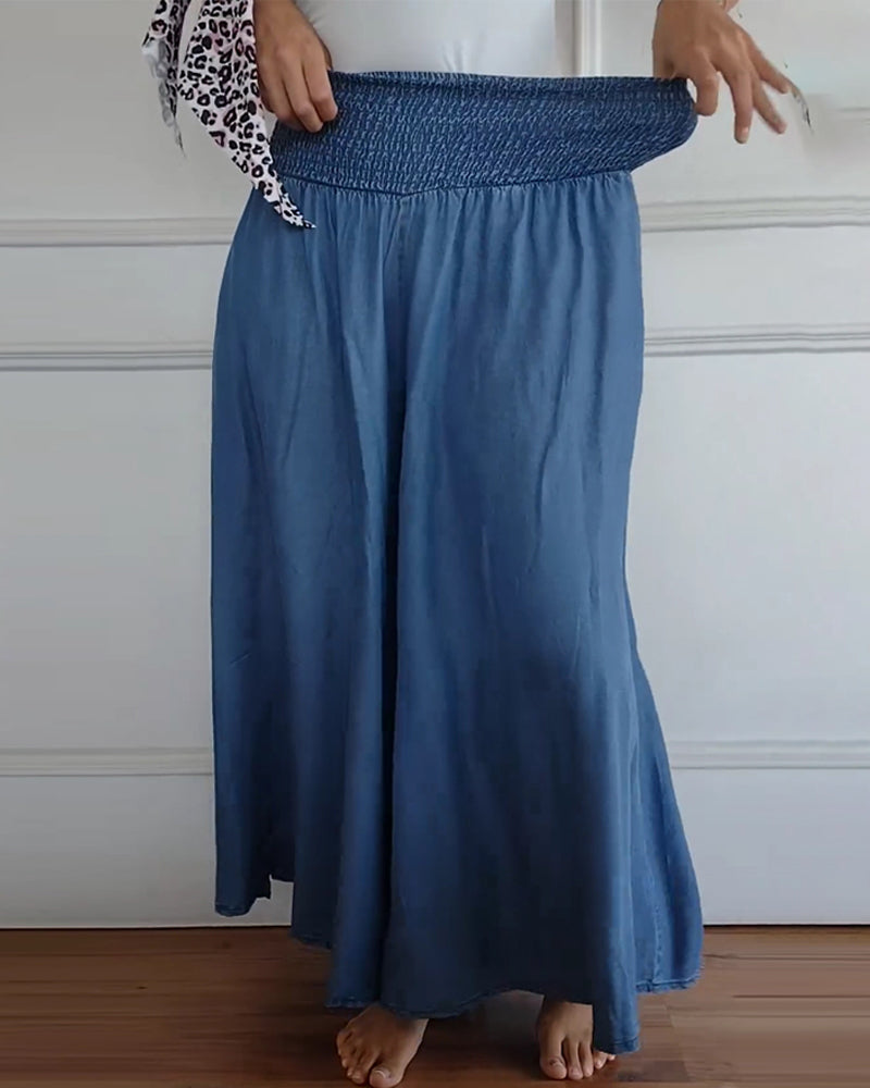 Jasper | Pantalon Fluide à Taille Froncée