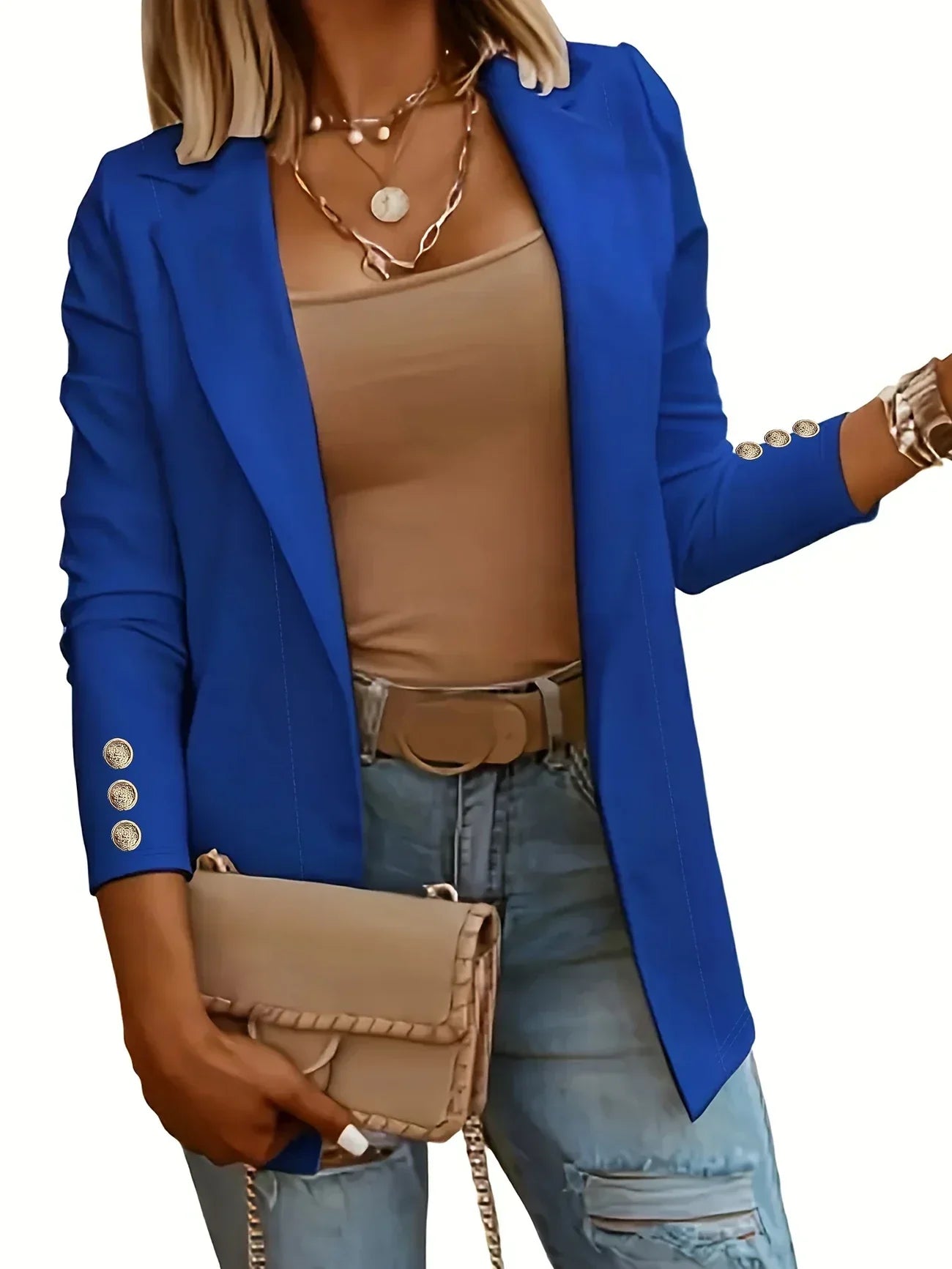 EMMA™ - Veste Chic à Devant Ouvert