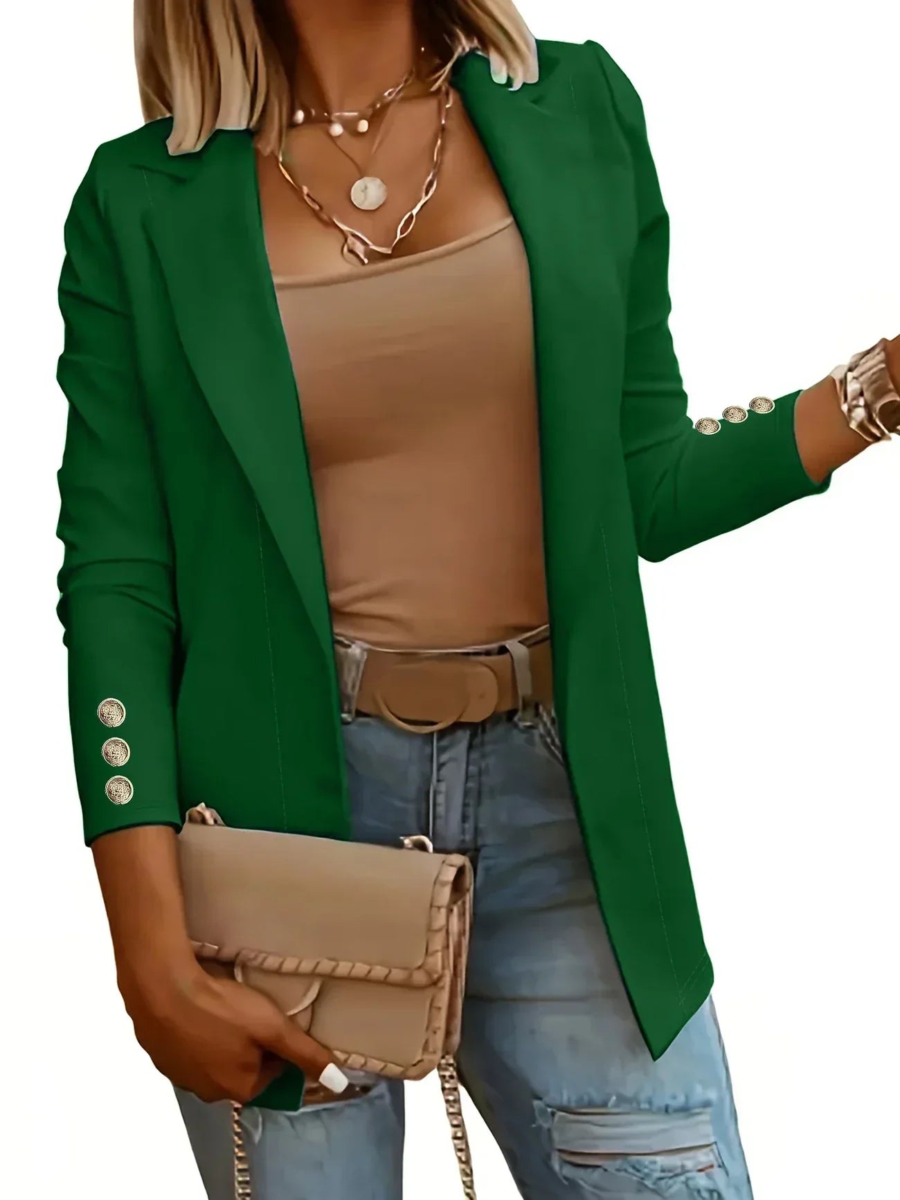 EMMA™ - Veste Chic à Devant Ouvert