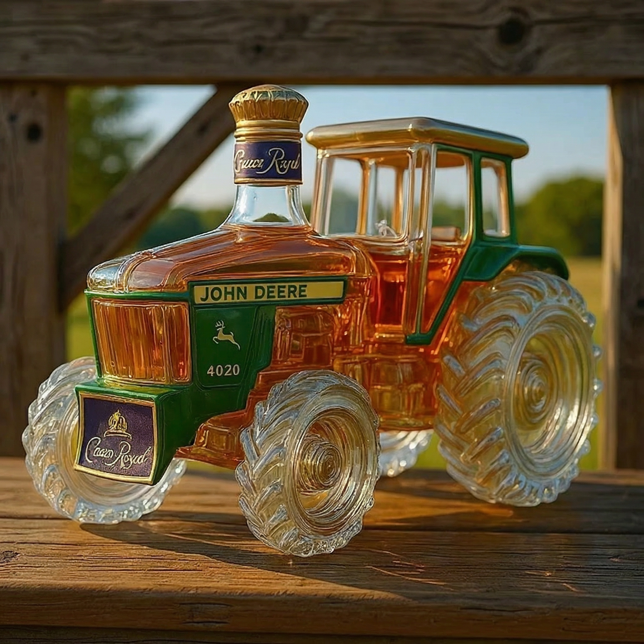 4020 Bouteille de Whisky en Verre