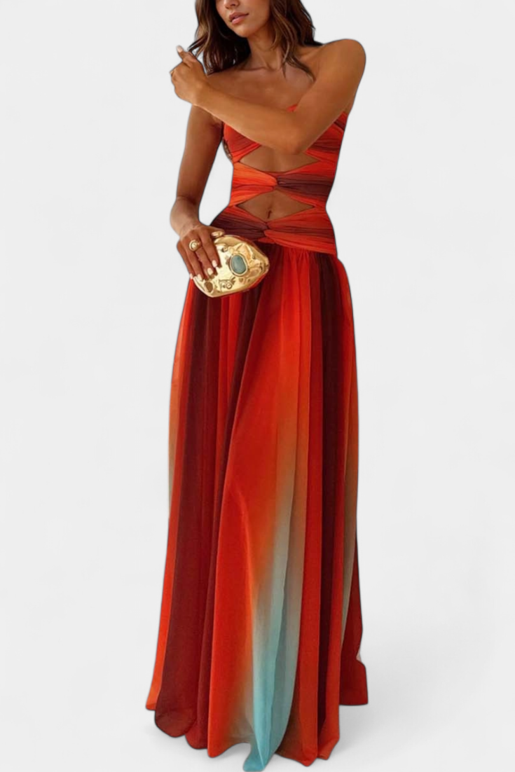 Maisie A-Line Strapless Maxi Dress