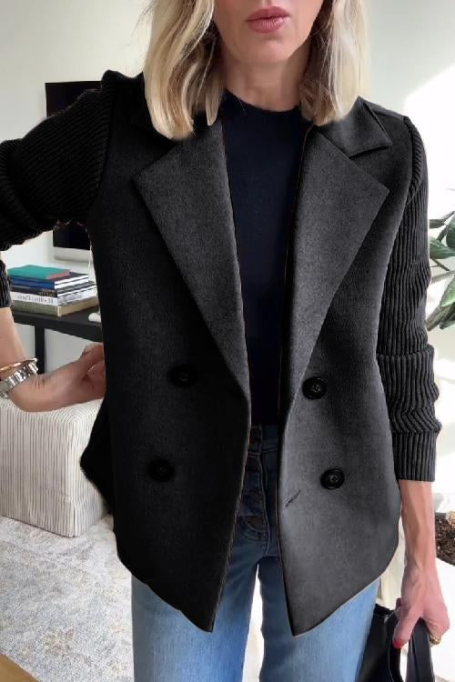 SORELLE™ - Blazer Élégant à Manches Tricotées