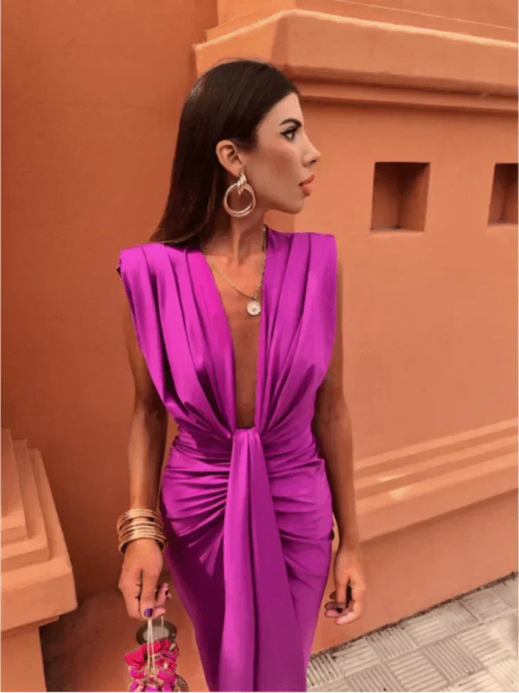 Cordelia | Elegant Draped Dress