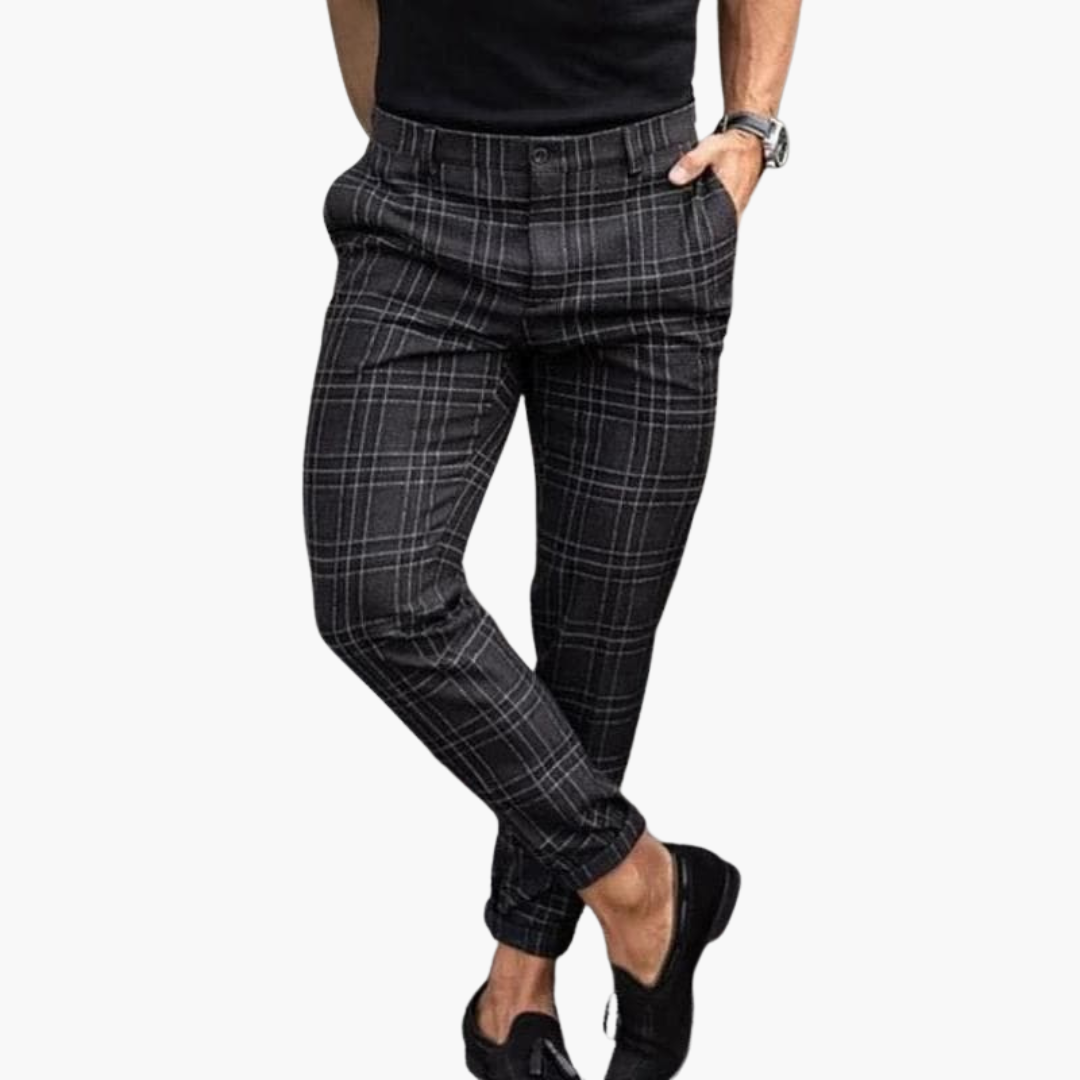 Roy | Pantalon Chino à Carreaux pour Homme