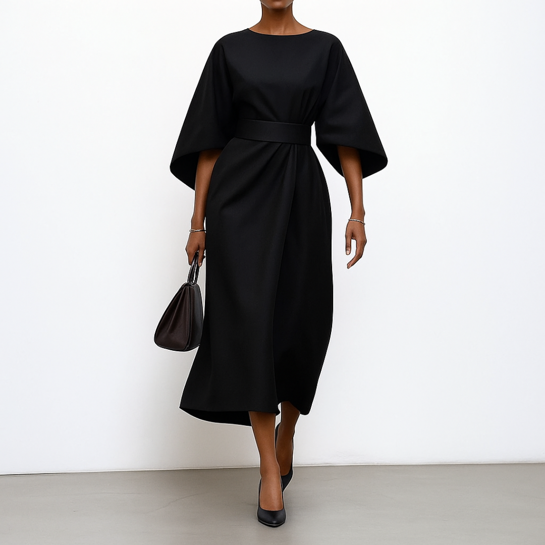 Eldra™ | Robe Maxi avec Manches Chauve-Souris