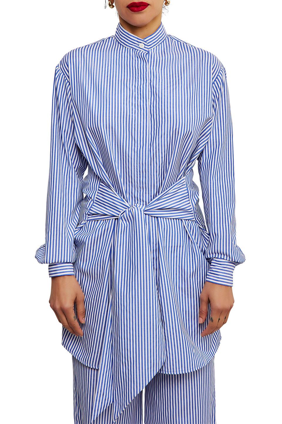 Ensemble Jupe Rayée Bleue