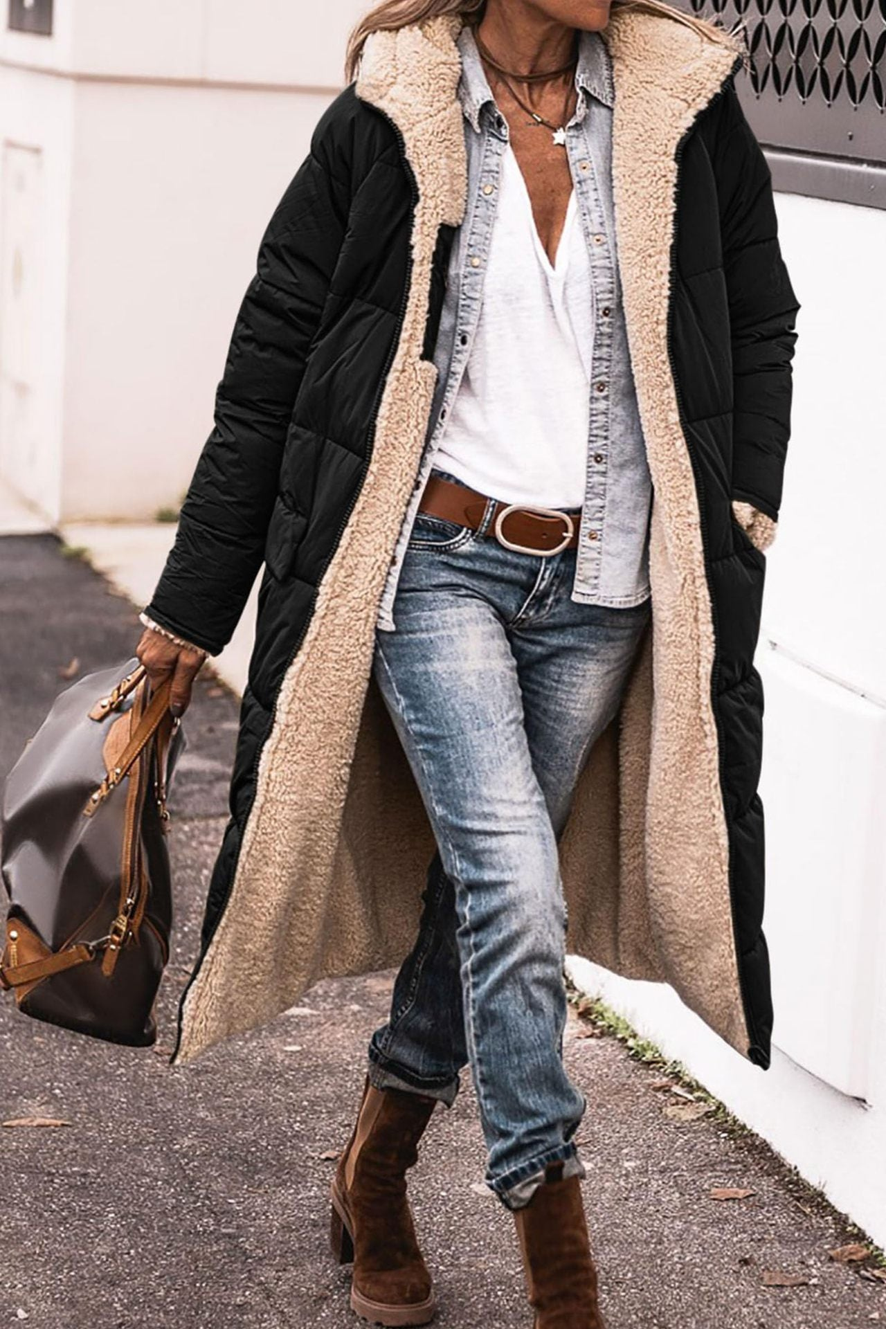 SASHA™ | Manteau Réversible Élégant