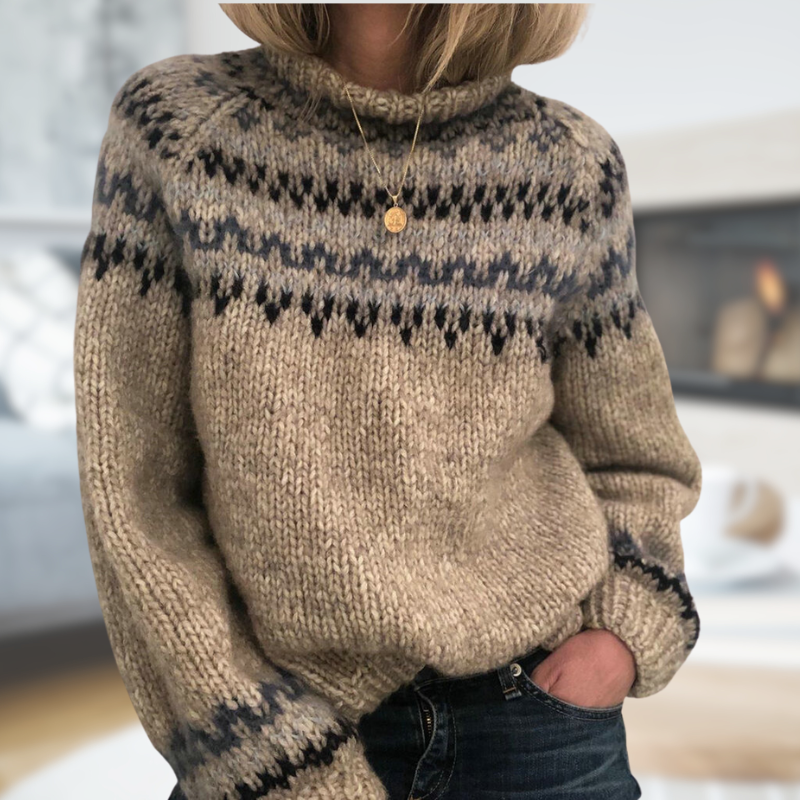 BRIELLE™ - Pull Tricot Classique