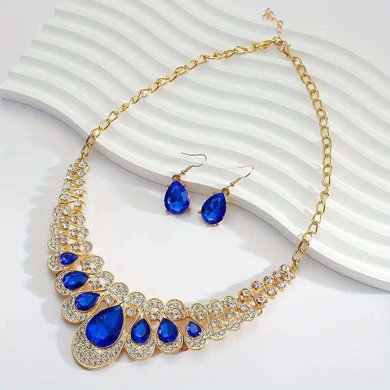 Maevina Zafiros Goldschmuck Set
