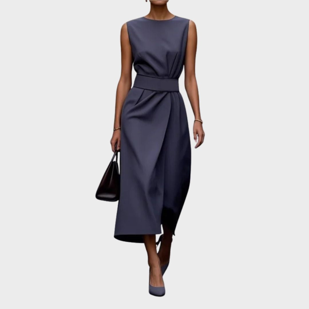 Aubrielle™ | Robe Élégante à Col Rond