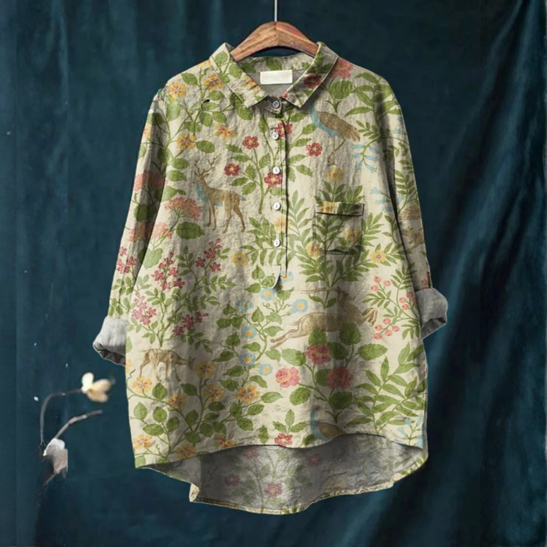 Olivia | Chemise Forêt Fleurie