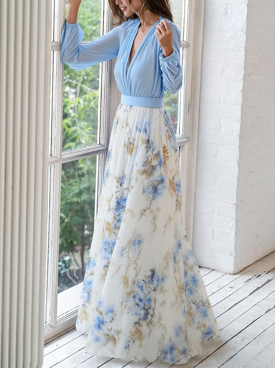 Harper™ | Belle Robe Maxi avec Imprimé Floral