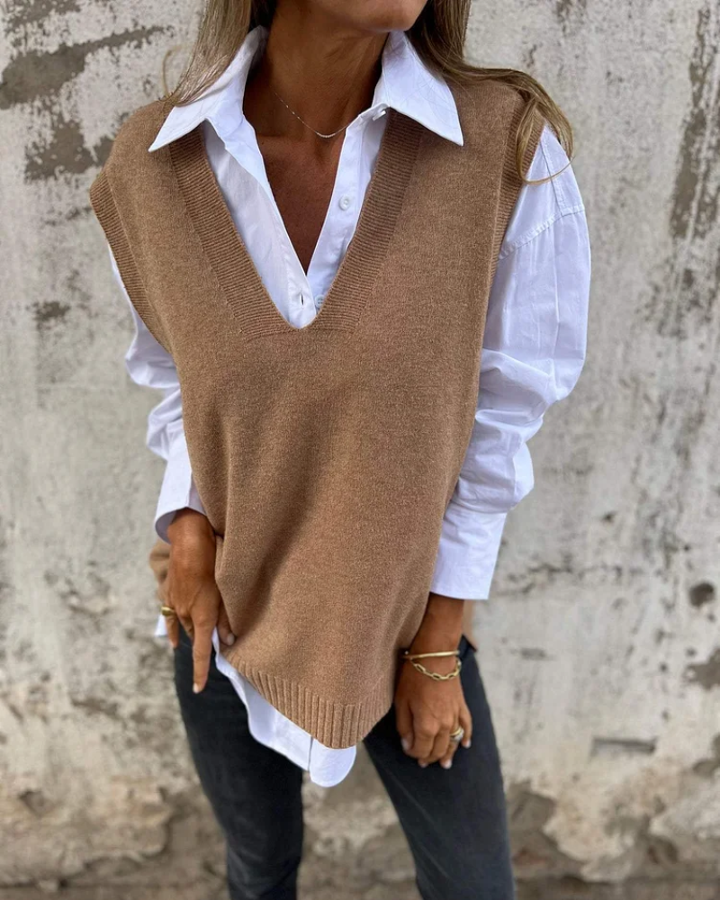 EVELYN™ - Gilet en Tricot Élégant