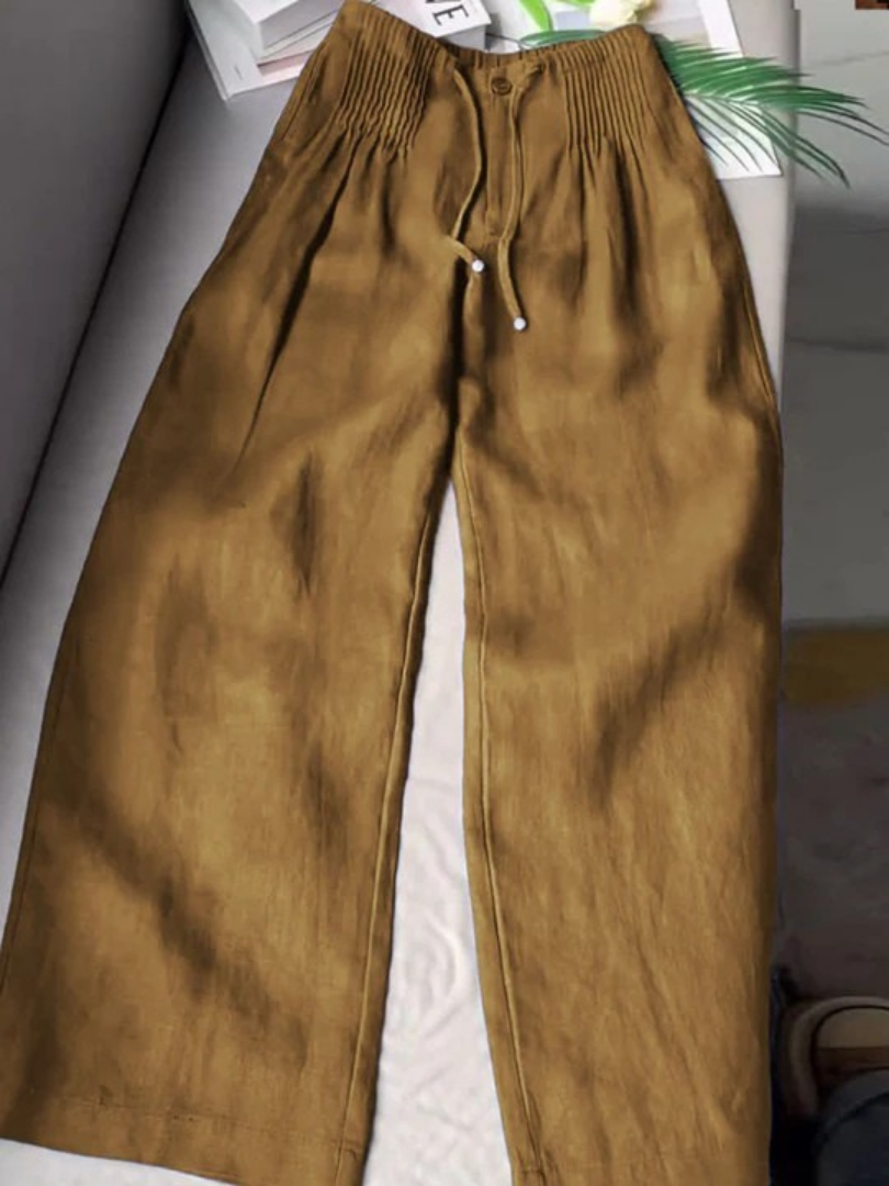Camille | Wide-leg Linen Trousers