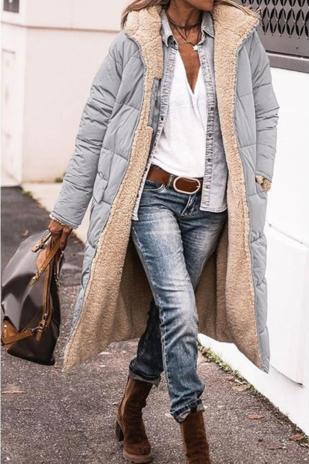 SASHA™ | Manteau Réversible Élégant